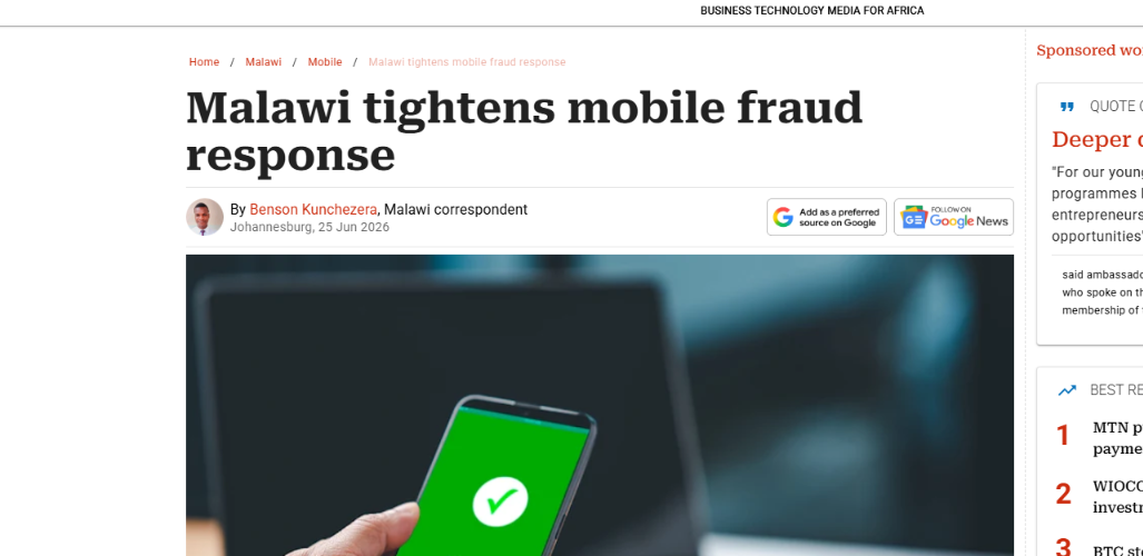 Malawi tightens mobile fraud response